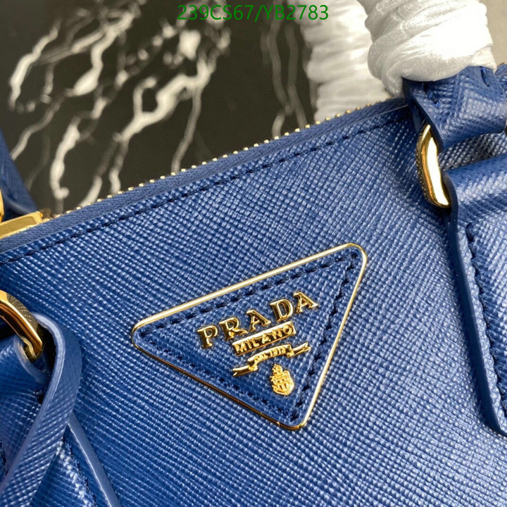 Prada Bag-(Mirror)-Handbag-,Code: YB2783,$: 239USD