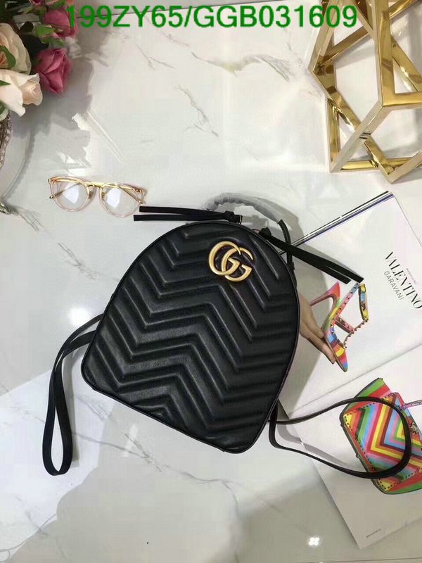 Gucci Bag-(Mirror)-Backpack-,Code: GGB031609,$: 199USD