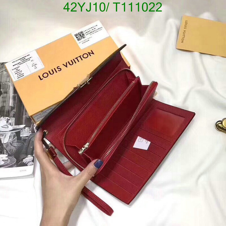 LV Bags-(4A)-Wallet-,Code : T111022,$: 42USD