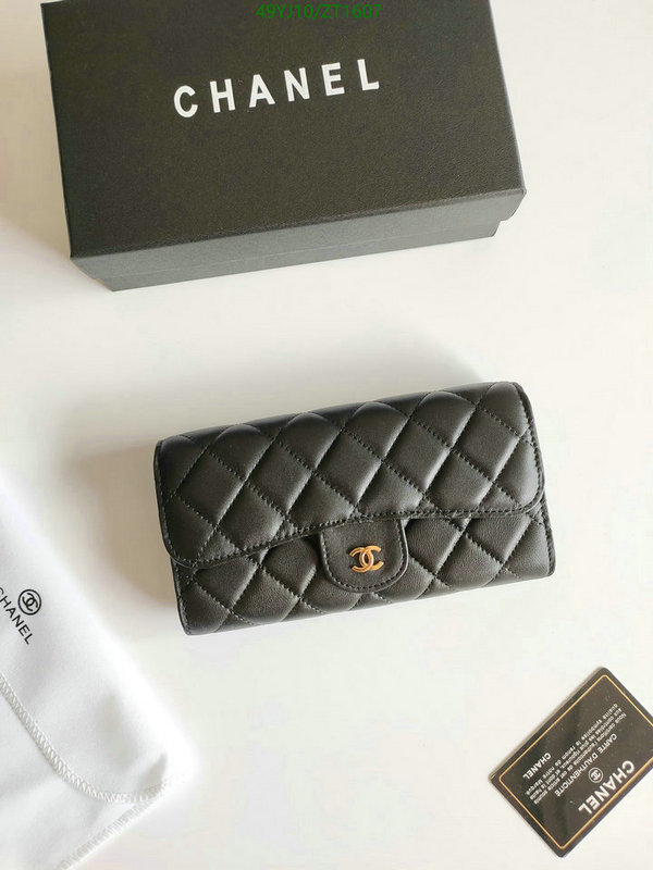 Chanel Bags ( 4A )-Wallet-,Code: ZT1607,$: 49USD