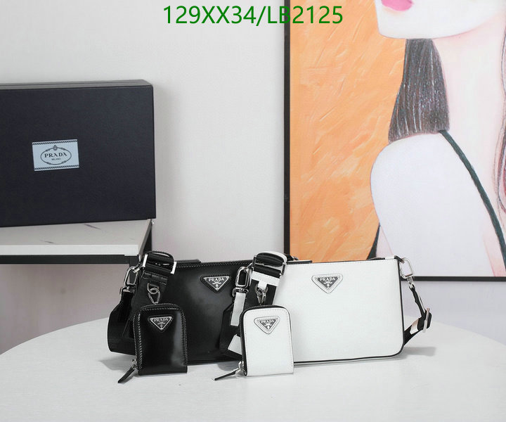 Prada Bag-(Mirror)-Diagonal-,Code: LB2125,$: 129USD