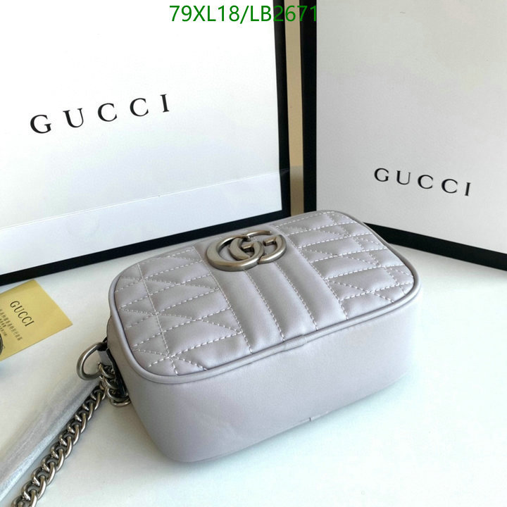 Gucci Bag-(4A)-Marmont,Code: LB2671,$: 79USD