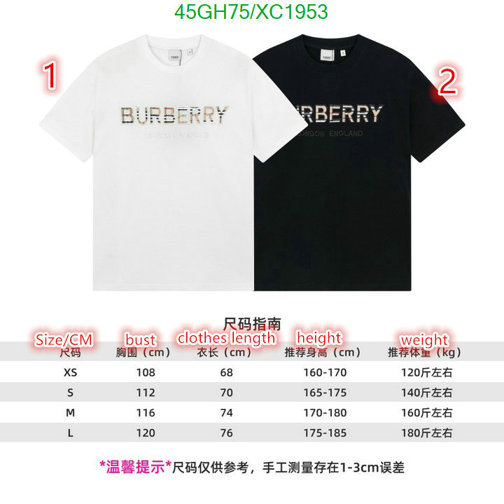 Clothing-Burberry, Code: XC1953,$: 45USD