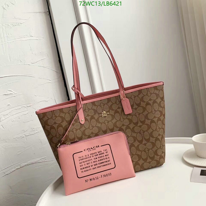 Coach Bag-(4A)-Tote-,Code: LB6421,$: 72USD