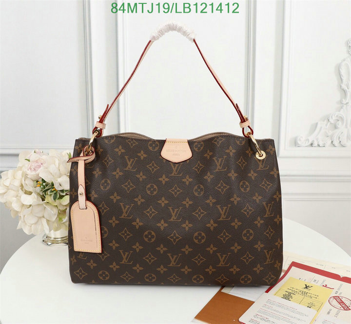 LV Bags-(4A)-Handbag Collection-,Code: LB121412,$: 84USD