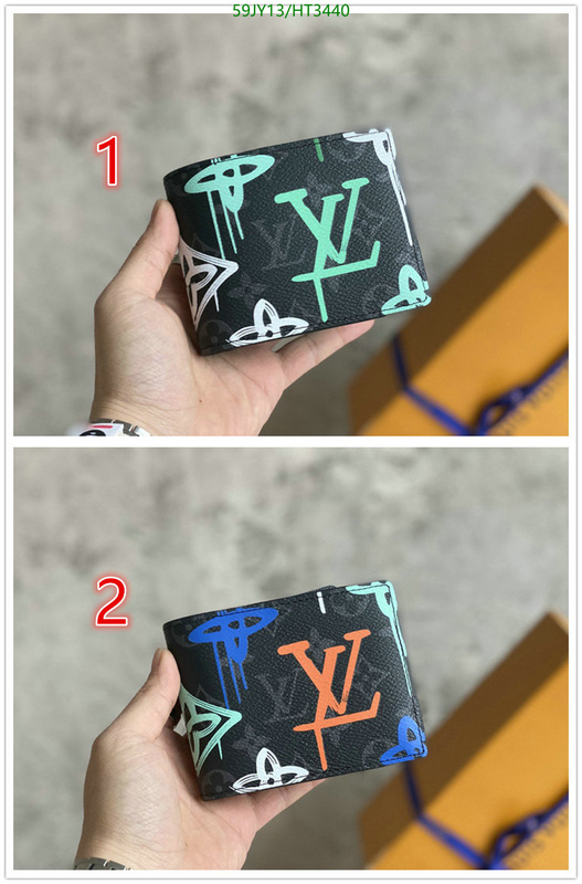 LV Bags-(Mirror)-Wallet-,Code: HT3440,$: 59USD