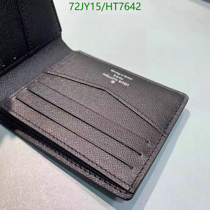 LV Bags-(Mirror)-Wallet-,Code: HT7642,$: 72USD