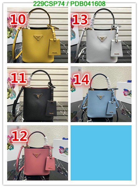 Prada Bag-(Mirror)-Diagonal-,Code: PDB041608,$: 229USD