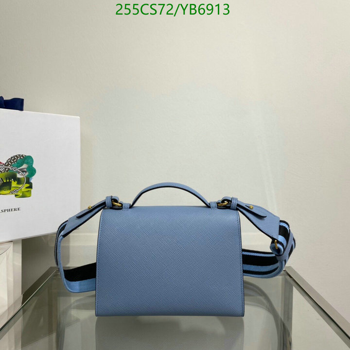 Prada Bag-(Mirror)-Diagonal-,Code: YB6913,$: 255USD