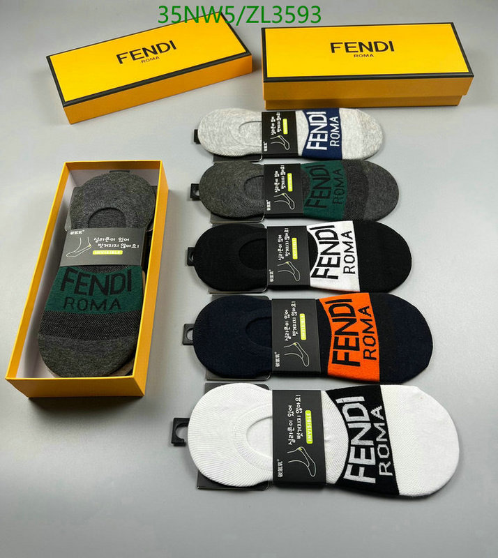 Sock-Fendi, Code: ZL3593,$: 35USD