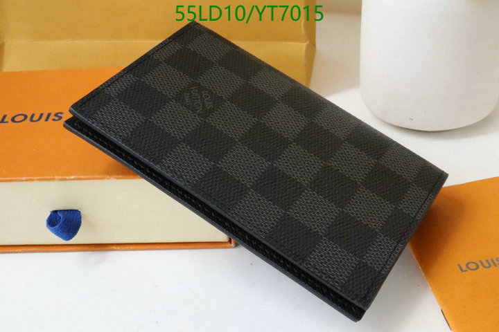 LV Bags-(Mirror)-Wallet-,Code: YT7015,$: 55USD