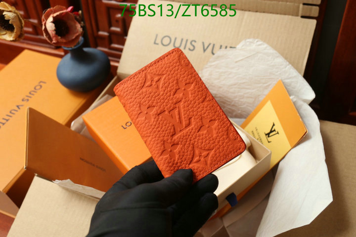 LV Bags-(Mirror)-Wallet-,Code: ZT6585,$: 75USD