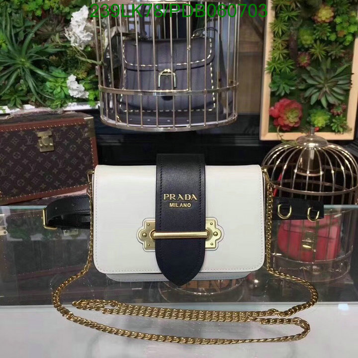 Prada Bag-(Mirror)-Diagonal-,Code: PDB060703,$: 239USD