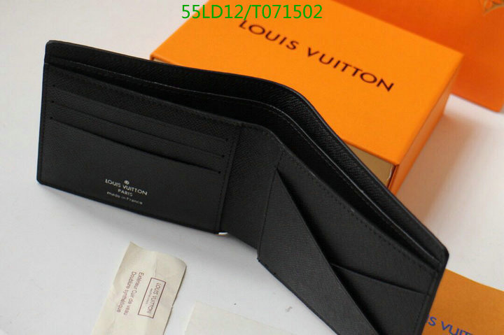 LV Bags-(Mirror)-Wallet-,Code: T071502,$: 55USD