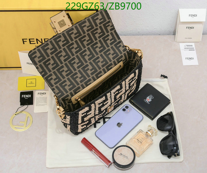 Fendi Bag-(Mirror)-Baguette,Code: ZB9700,$: 229USD