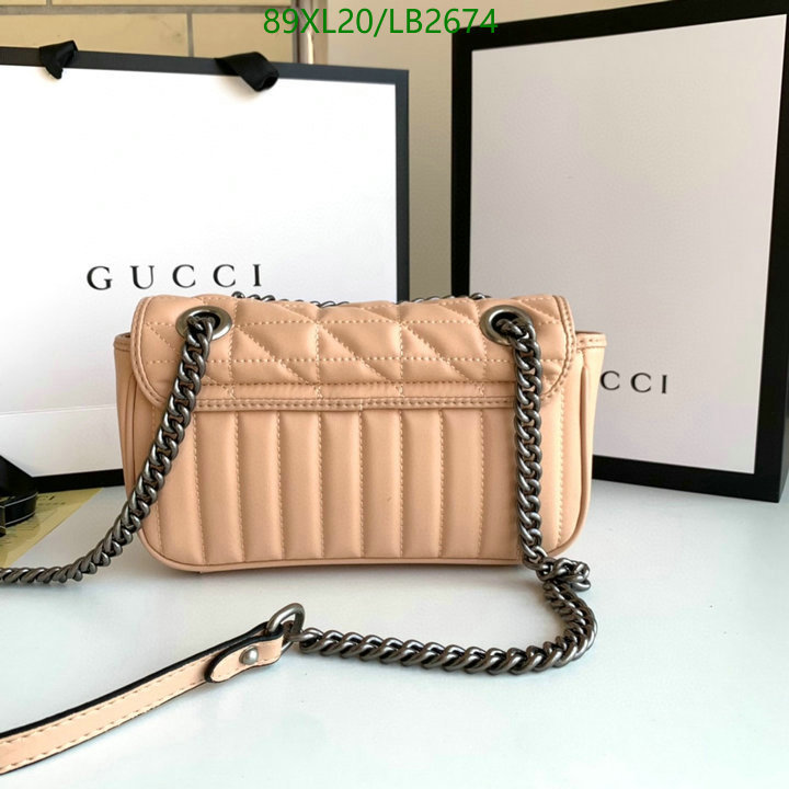 Gucci Bag-(4A)-Marmont,Code: LB2674,$: 89USD