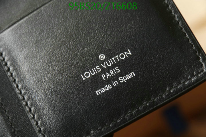 LV Bags-(Mirror)-Wallet-,Code: ZT6608,$: 95USD