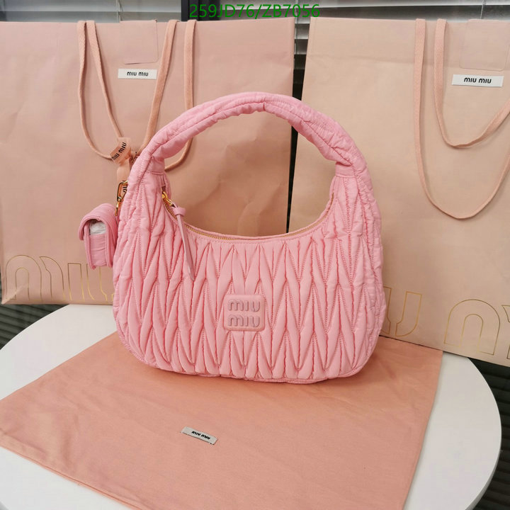 Miu Miu Bag-(Mirror)-Handbag-,Code: ZB7056,$: 259USD