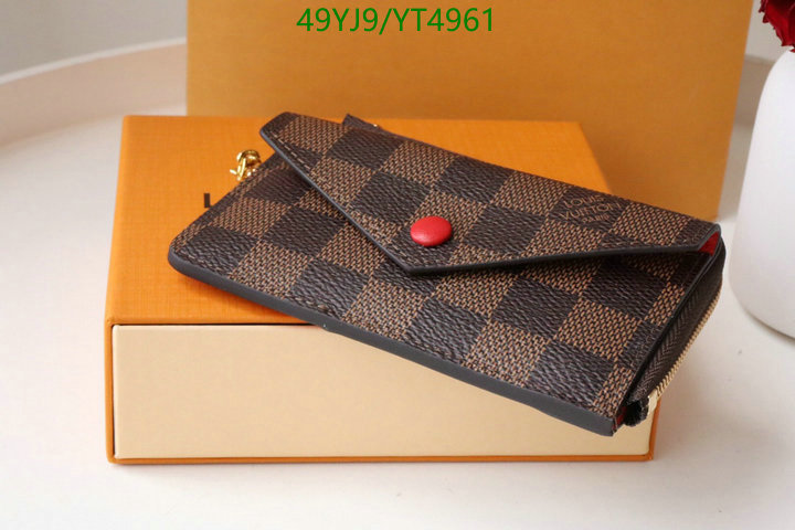 LV Bags-(4A)-Wallet-,Code: YT4961,$: 49USD