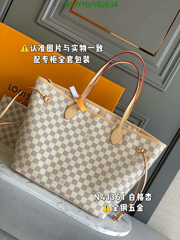 LV Bags-(Mirror)-Neverfull-,Code: YB2634,$: 449USD