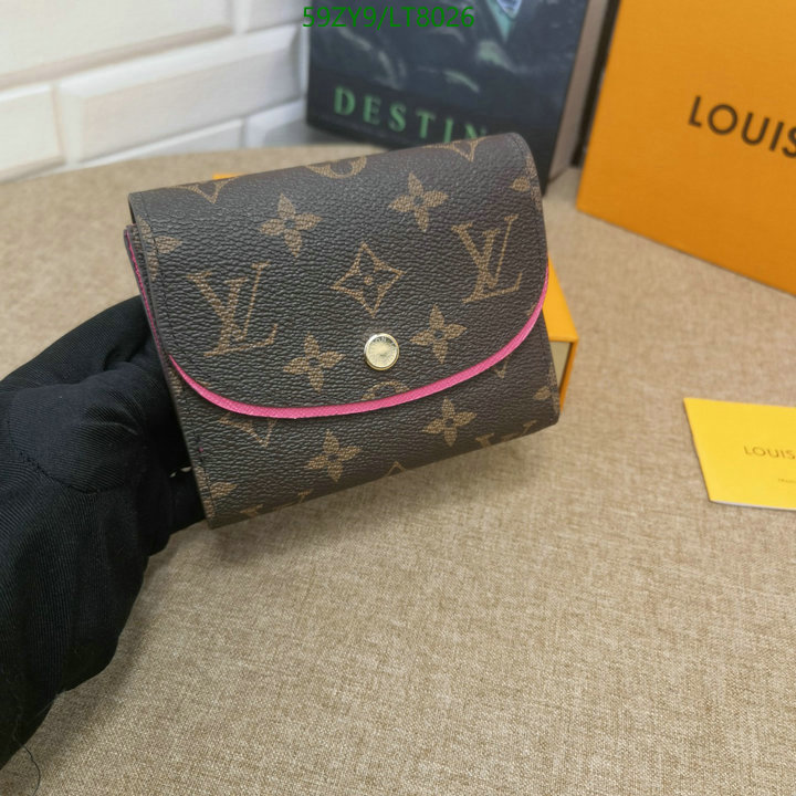 LV Bags-(4A)-Wallet-,Code: LT8026,$: 59USD