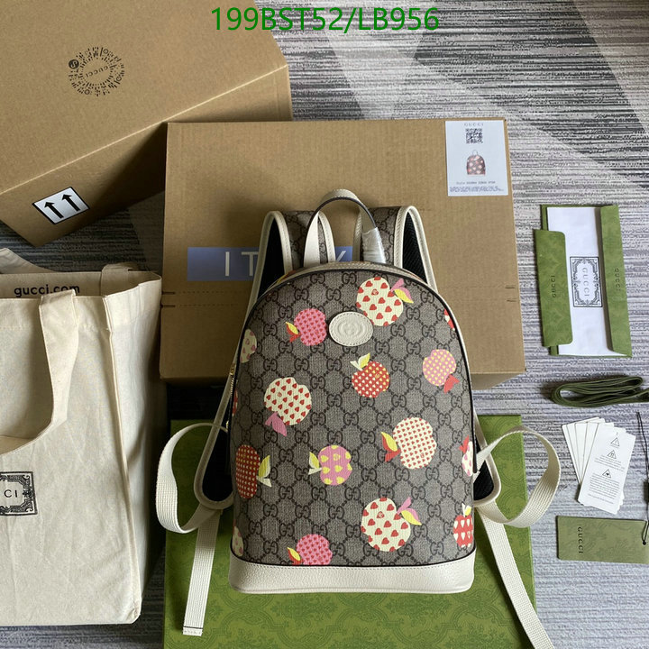 Gucci Bag-(Mirror)-Backpack-,Code: LB956,$: 199USD