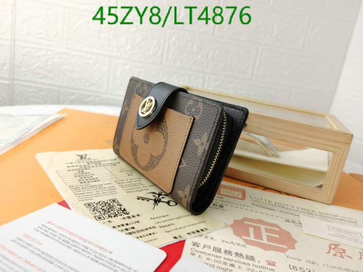 LV Bags-(4A)-Wallet-,Code: LT4876,$: 45USD