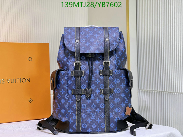 LV Bags-(4A)-Backpack-,Code: YB7602,$: 139USD