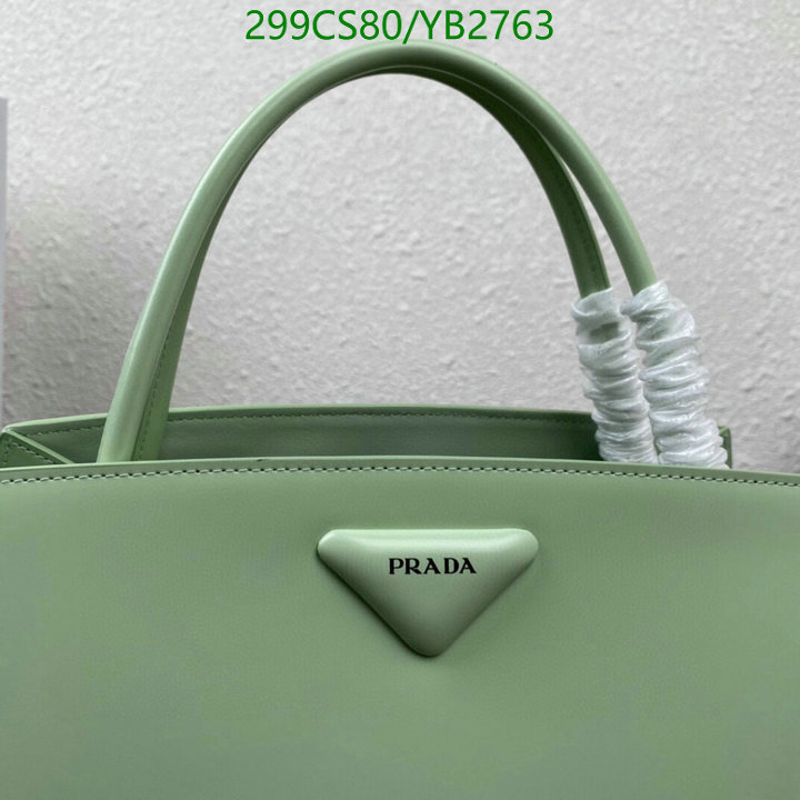 Prada Bag-(Mirror)-Handbag-,Code: YB2763,$: 299USD
