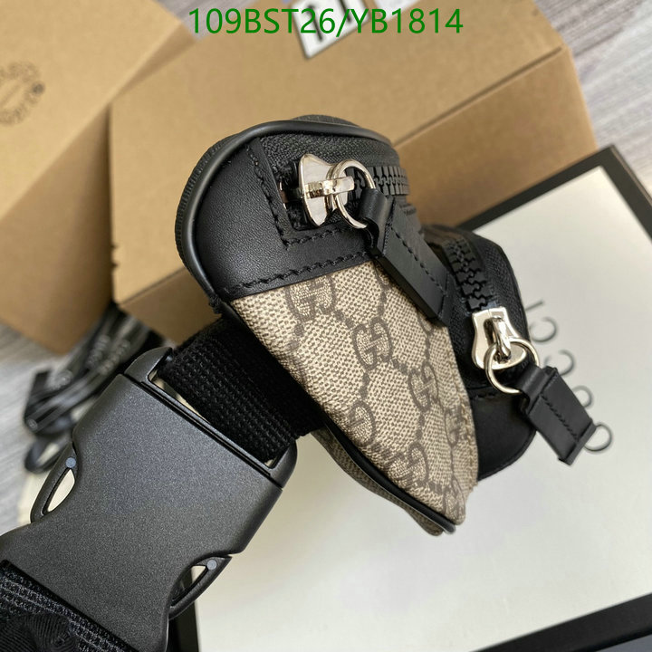 Gucci Bag-(Mirror)-Belt Bag-Chest Bag--,Code: YB1814,$: 109USD