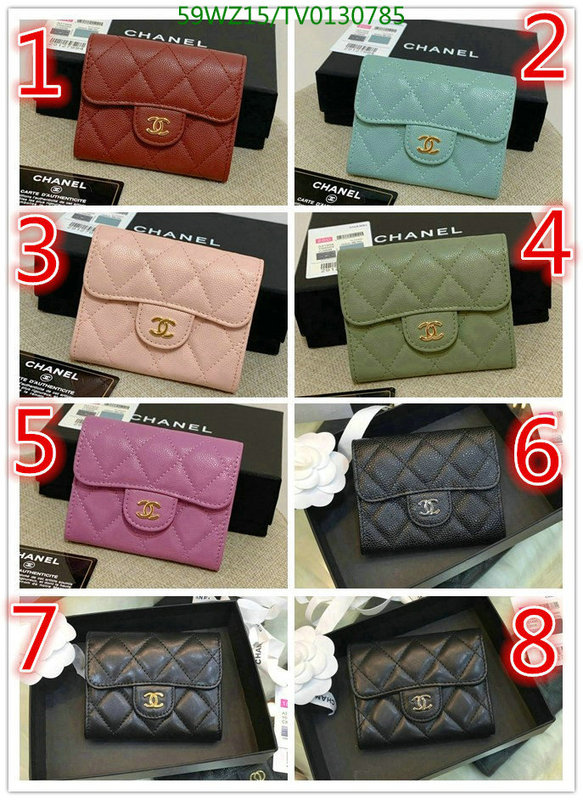 Chanel Bags ( 4A )-Wallet-,Code: TV0130785,$: 59USD