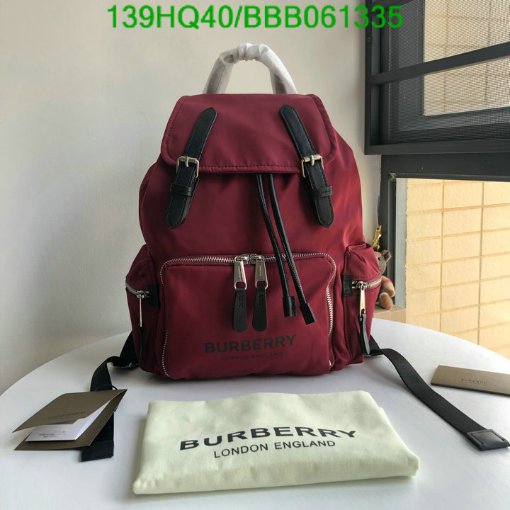 Burberry Bag-(Mirror)-Backpack-,Code: BBB061335,$: 139USD