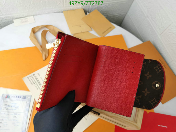 LV Bags-(4A)-Wallet-,Code: ZT2787,$: 49USD