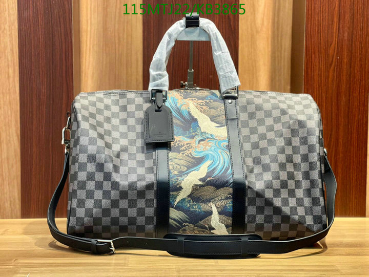 LV Bags-(4A)-Keepall BandouliRe 45-50-,Code: KB3865,$: 115USD