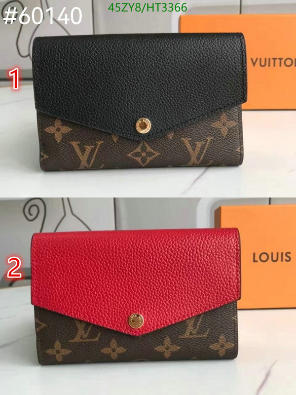 LV Bags-(4A)-Wallet-,Code: HT3366,$: 45USD