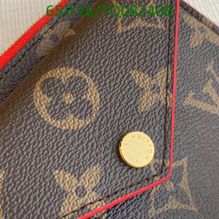 LV Bags-(Mirror)-Wallet-,Code: TQ082406,$: 65USD