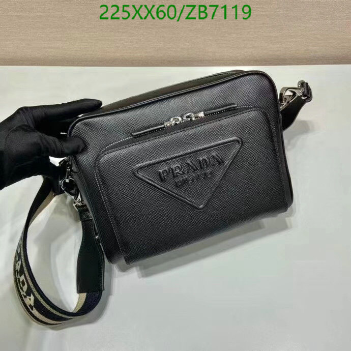 Prada Bag-(Mirror)-Diagonal-,Code: ZB7119,$: 225USD