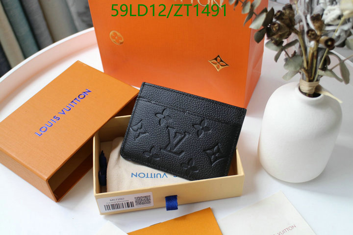 LV Bags-(Mirror)-Wallet-,Code: ZT1491,$: 59USD