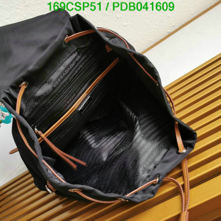 Prada Bag-(Mirror)-Backpack-,Code: PDB041609,$: 169USD