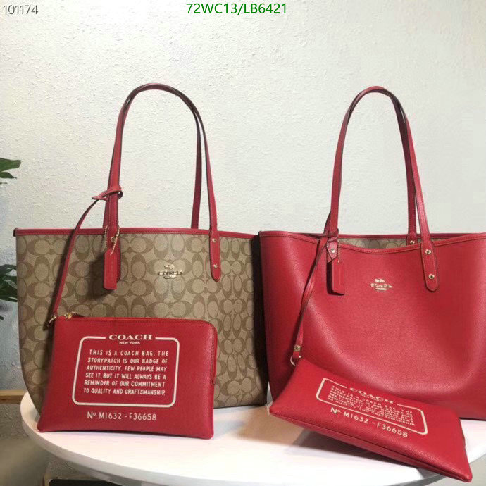 Coach Bag-(4A)-Tote-,Code: LB6421,$: 72USD