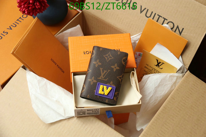 LV Bags-(Mirror)-Wallet-,Code: ZT6616,$: 69USD