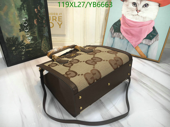 Gucci Bag-(4A)-Diana-Bamboo-,Code: YB6663,$: 119USD