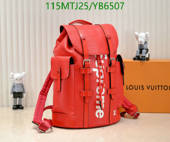 LV Bags-(4A)-Backpack-,Code: YB6507,$: 115USD