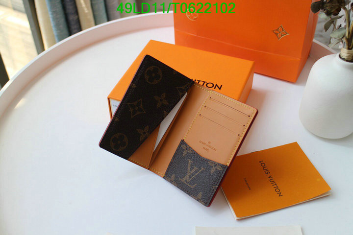 LV Bags-(Mirror)-Wallet-,Code: T0622102,$: 49USD