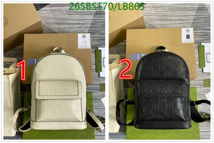 Gucci Bag-(Mirror)-Backpack-,Code: LB865,$: 265USD