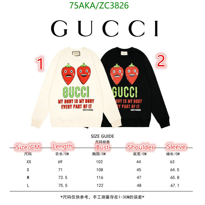 Clothing-Gucci, Code: ZC3826,$: 75USD