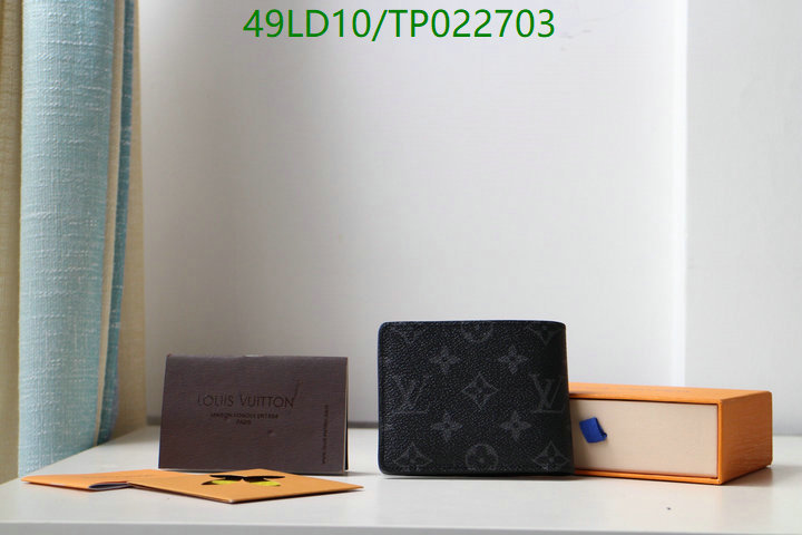 LV Bags-(Mirror)-Wallet-,Code: TP022703,$: 49USD