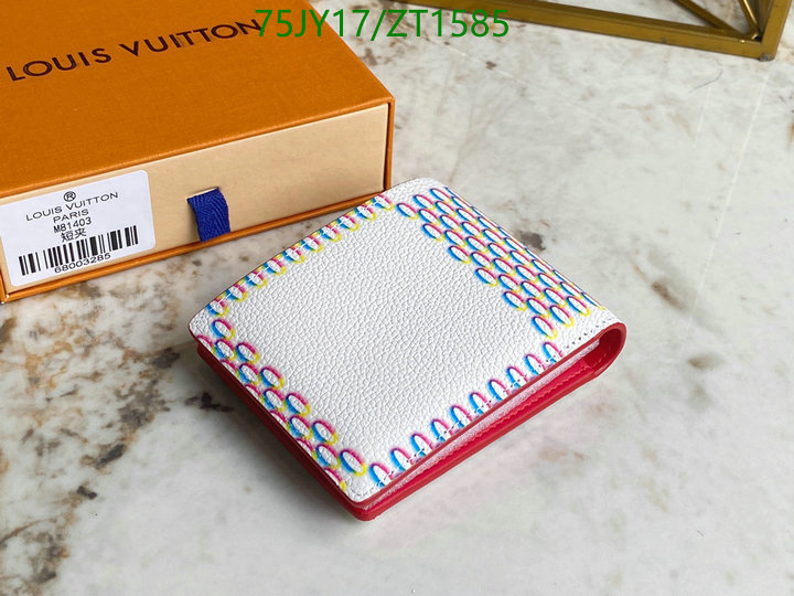 LV Bags-(Mirror)-Wallet-,Code: ZT1585,$: 75USD