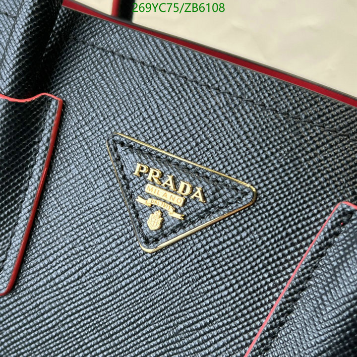 Prada Bag-(Mirror)-Handbag-,Code: ZB6108,$: 269USD