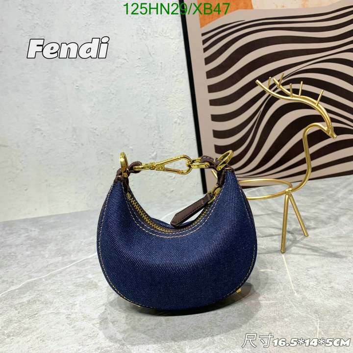 Fendi Bag-(4A)-Graphy-Cookie-,Code: XB47,$: 125USD